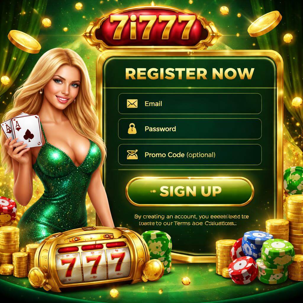 7i777 secure login form on mobile device